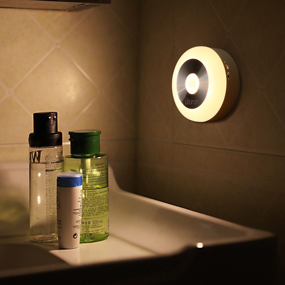 Nattlampa med Rörelsesensor & Beröringsfunktion – Varm eller Vit LED