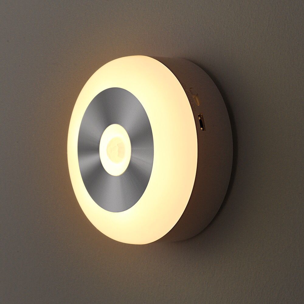 Nattlampa med Rörelsesensor & Beröringsfunktion – Varm eller Vit LED