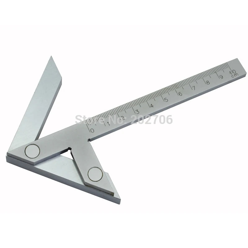 Chrome Plated Carbon Steel 4" 6" 8'' Precision Centering Square Gaging Center Gauge Round bar Mark Finder Tool Laser Engrave