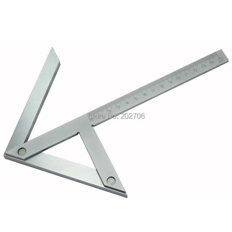 Chrome Plated Carbon Steel 4" 6" 8'' Precision Centering Square Gaging Center Gauge Round bar Mark Finder Tool Laser Engrave