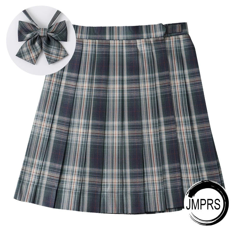 ZOKI Plaid Women Pleated Skirt Bow Knot Summer High Waist Preppy Girls Dance Mini Skirt Cute A Line Harajuku Sexy Japan Faldas