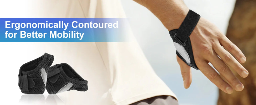 CMC Thumb Brace with Shape-memory Restriction Splint for Osteoarthritis, CMC Joint Thumb Arthritis Brace Stabilizer