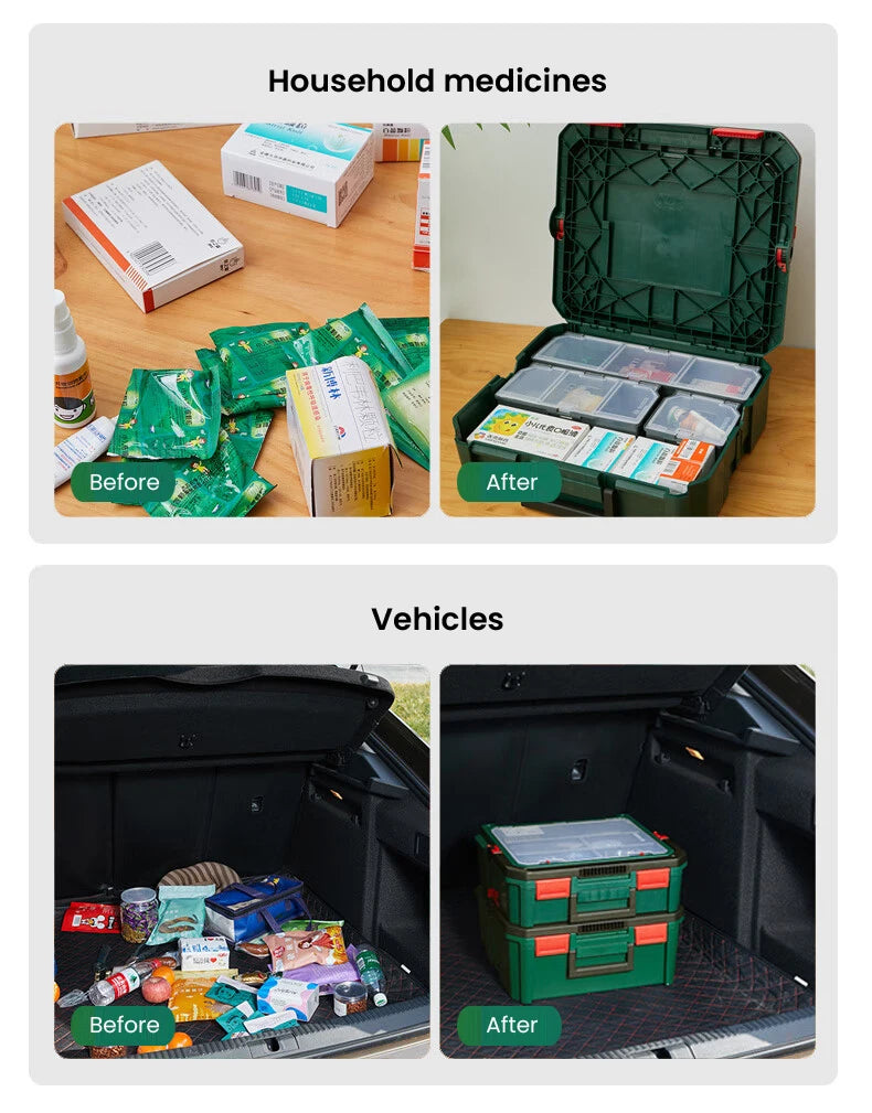 Bosch System Box Stackable Toolbox Multifunctional Stackable Tool Case Set S and M Carrying Case System Storage Box