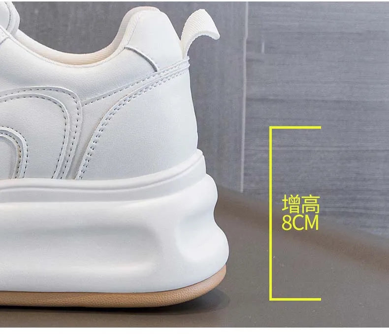Fujin 8cm New Platform Wedge Sneakers Air Mesh Summer Sandals Shoes Women Shoes Spring Autumn Genuine Leather Vulcanize Footwear