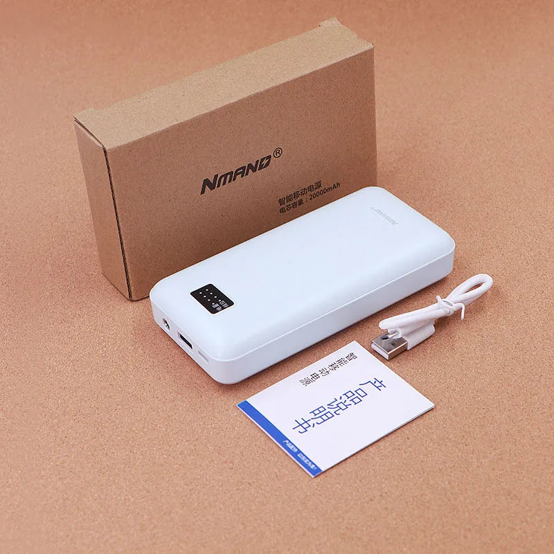 Power Bank 20000mah 12V DC Output Portable Battery External Charging Variable Speed Charger For iPhone Air Conditioned Clothing