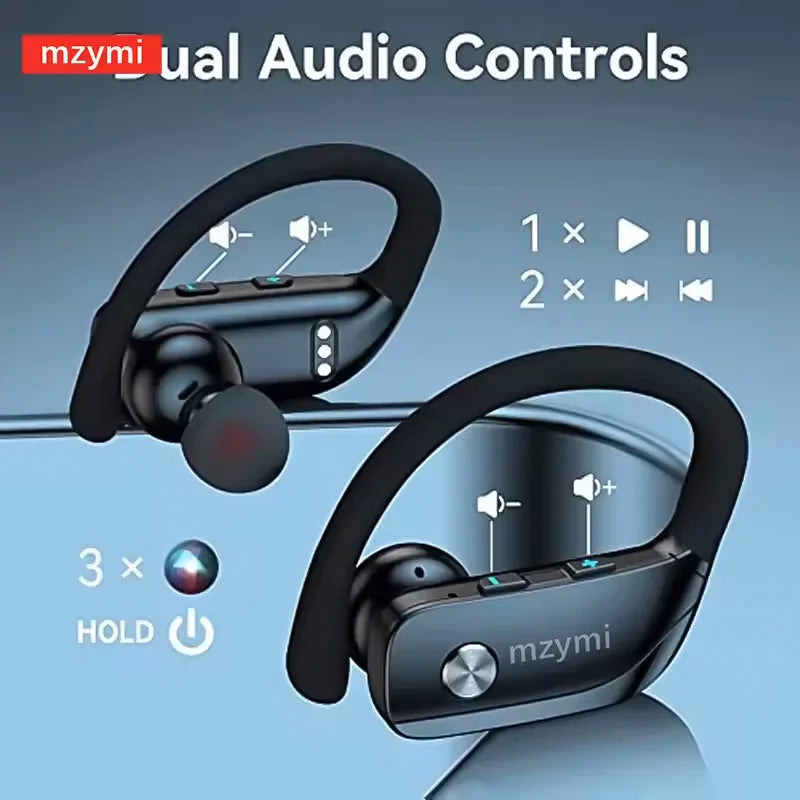 MZYMI T16 Trådlösa Sporthörlurar med Bluetooth &amp; LED-display