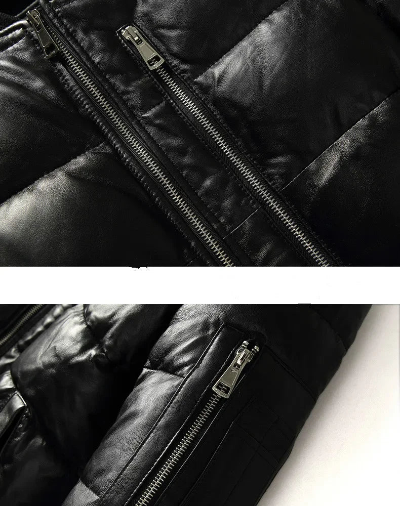 Men Jacket 2025 Men's Clothing Autumn Winter Down Jacket 5XL Real Sheepskin Clothes Thick Coat Male Ropa Hombre LXR384