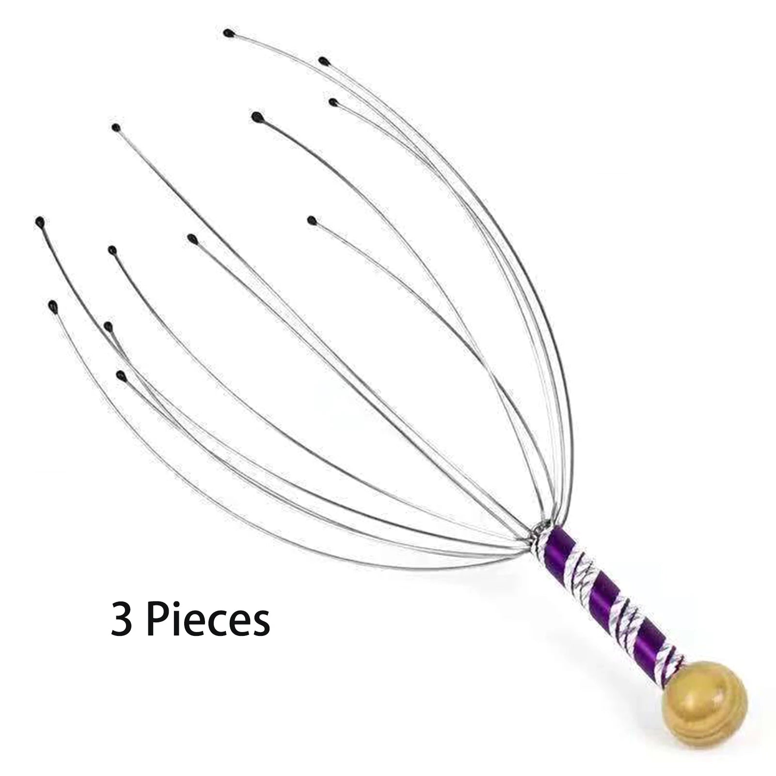 Scalp Massagers octopus Head Massage Stainless steel 20 Claw Scratcher for Deep Relaxation hair growth Stimulation Stress Relief