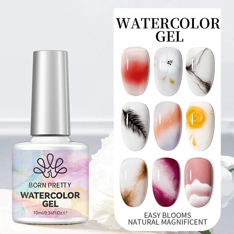BORN PRETTY Pink Red Cat Magnetic Gel Nail Polish 10ml Jelly Amber Gorgeous Color Soak Off UV LED Semi Permanent Gel Nail Art