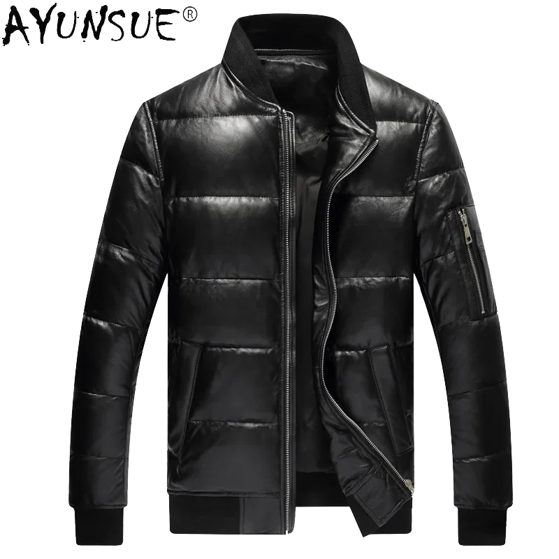 Men Jacket 2025 Men's Clothing Autumn Winter Down Jacket 5XL Real Sheepskin Clothes Thick Coat Male Ropa Hombre LXR384