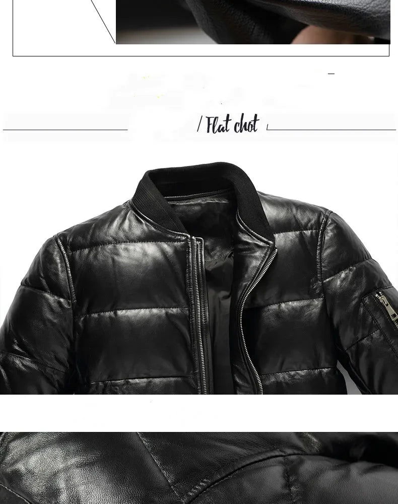 Men Jacket 2025 Men's Clothing Autumn Winter Down Jacket 5XL Real Sheepskin Clothes Thick Coat Male Ropa Hombre LXR384