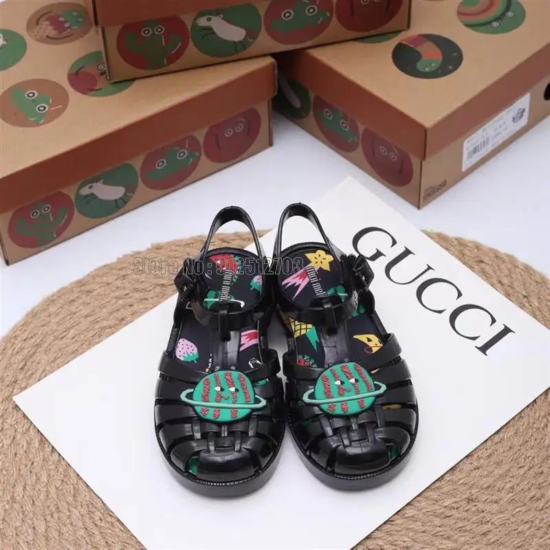 Hot Children Jelly Kids Fashion Summer Sandals Girl Boys Soft Running Beach Shoes