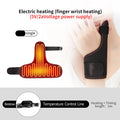 Electric Finger Massager Heat Therapy Carpal Tunnel Syndrome Arthritis Wrist Joint Vibration Kneading Muscle Relaxation Home Use