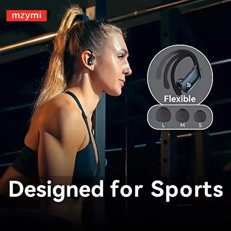 MZYMI T16 Trådlösa Sporthörlurar med Bluetooth &amp; LED-display