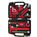 Woodworking Project Combination Set with Box, Including triangle ruler, Scriber, Tenon Gauge, Dovetail Gauge, Positioning Clamp