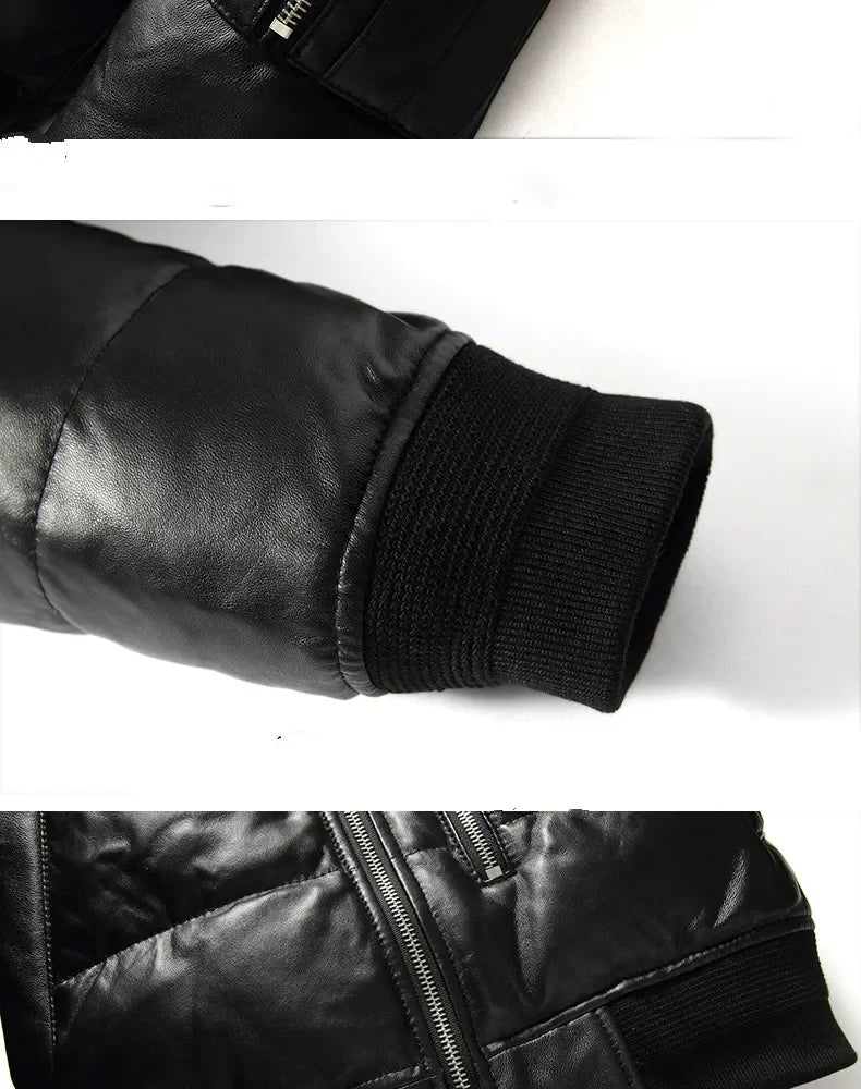 Men Jacket 2025 Men's Clothing Autumn Winter Down Jacket 5XL Real Sheepskin Clothes Thick Coat Male Ropa Hombre LXR384
