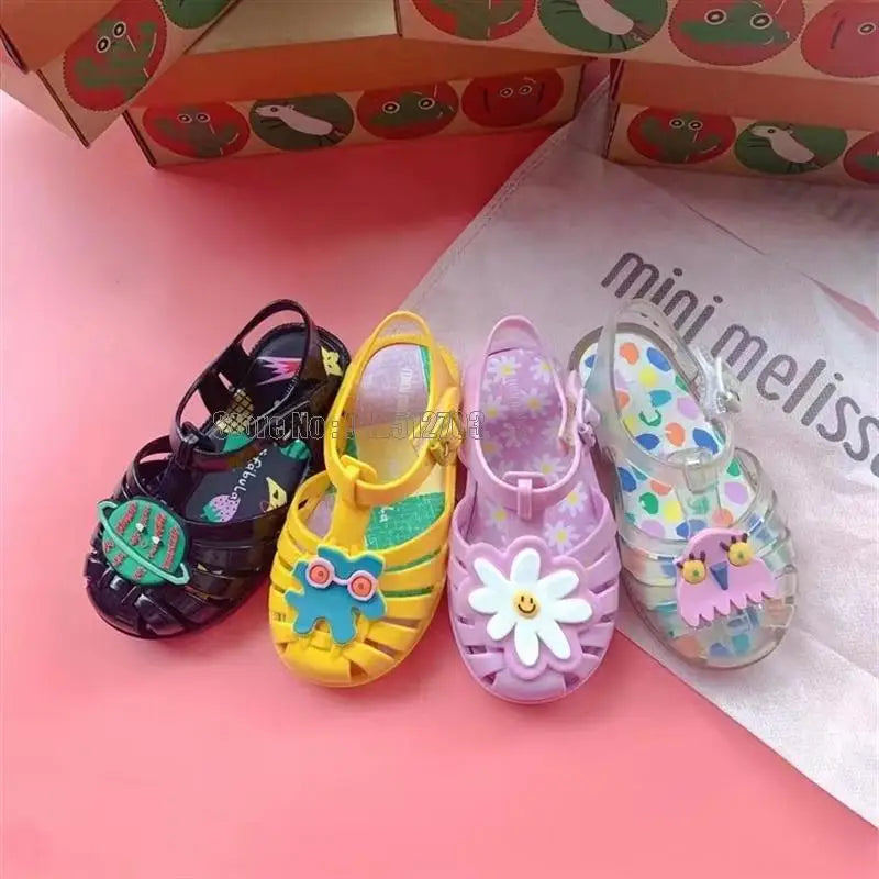 Hot Children Jelly Kids Fashion Summer Sandals Girl Boys Soft Running Beach Shoes