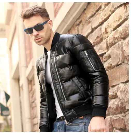 Men Jacket 2025 Men's Clothing Autumn Winter Down Jacket 5XL Real Sheepskin Clothes Thick Coat Male Ropa Hombre LXR384