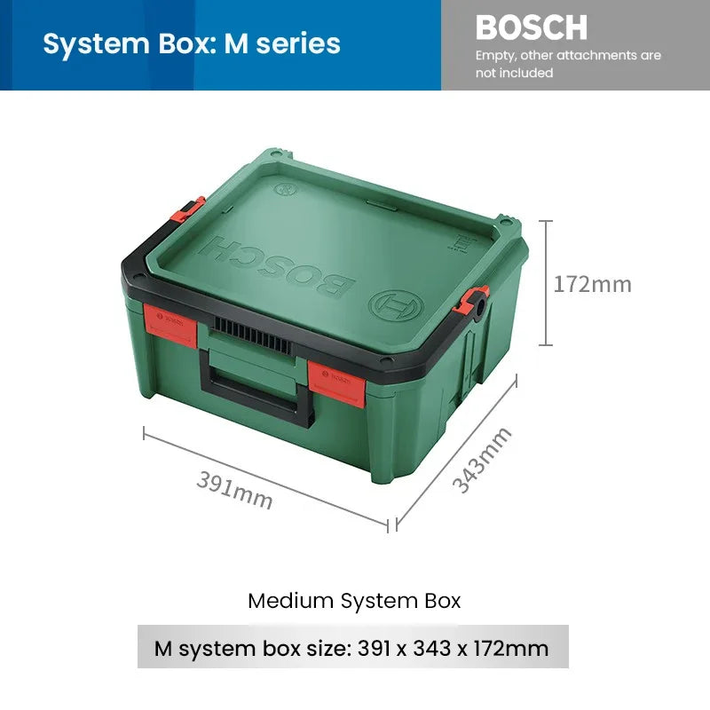 Bosch System Box Stackable Toolbox Multifunctional Stackable Tool Case Set S and M Carrying Case System Storage Box