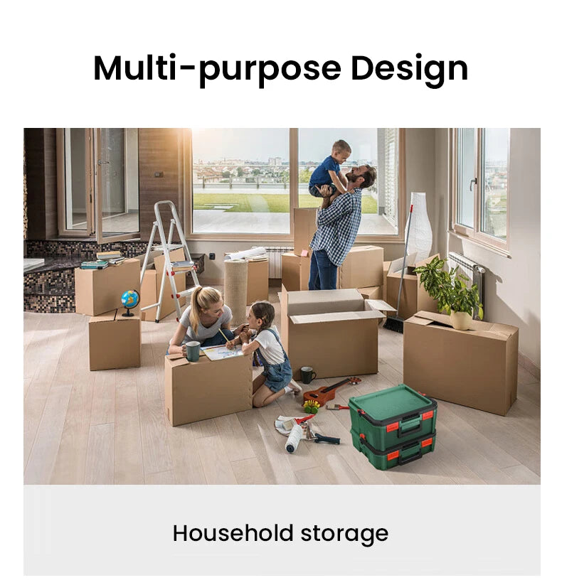 Bosch System Box Stackable Toolbox Multifunctional Stackable Tool Case Set S and M Carrying Case System Storage Box