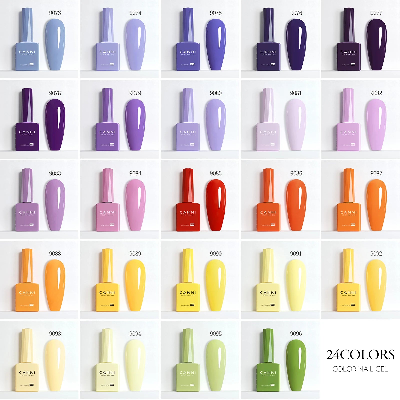 CC8 CANNI Nail Gel Polish HEMA FREE Summer Nails Beautiful Semi Permanent Soak Off UV LED Smoothy Texture Nail Art Manicure 9ml