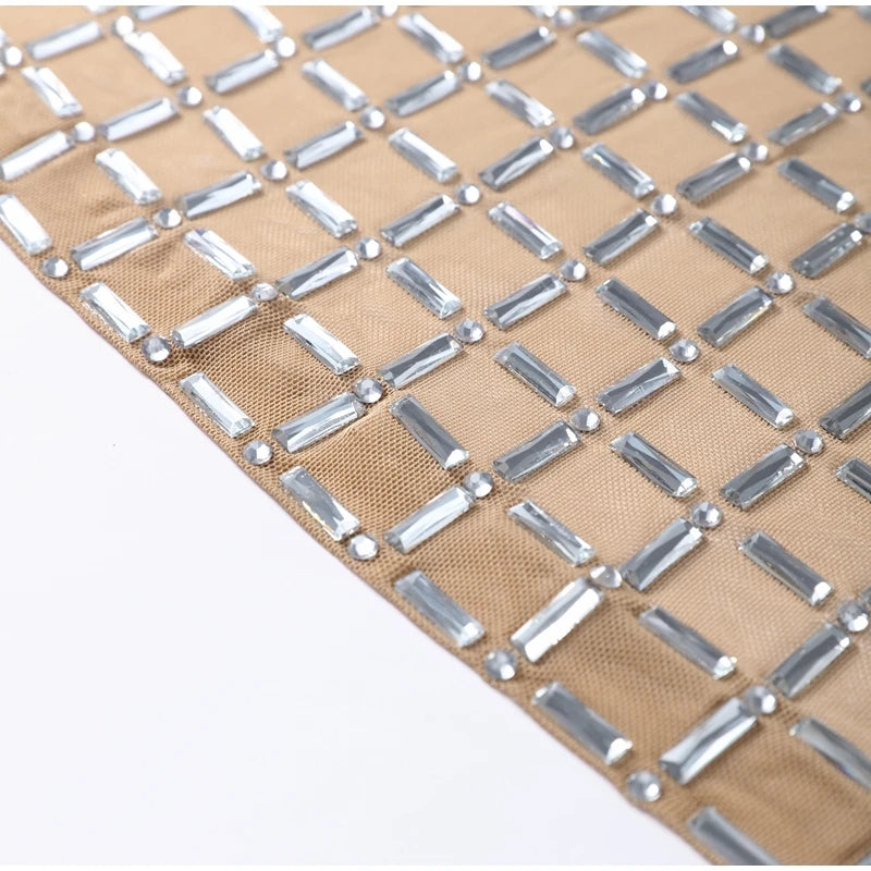 Luxury Diamonds Halter Long Dress Women Sexy Slim Sleeveless Backless Split Party Dresses 2026 Spring Summer Lady Evening Robes