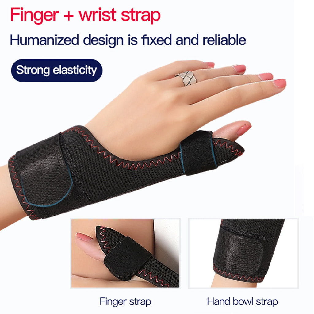 Electric Heating Thumb Support -Vibration Massager Hot Compress Relieves wrist Fatigue Discomfort 3-Level Timer Tenosynovitis
