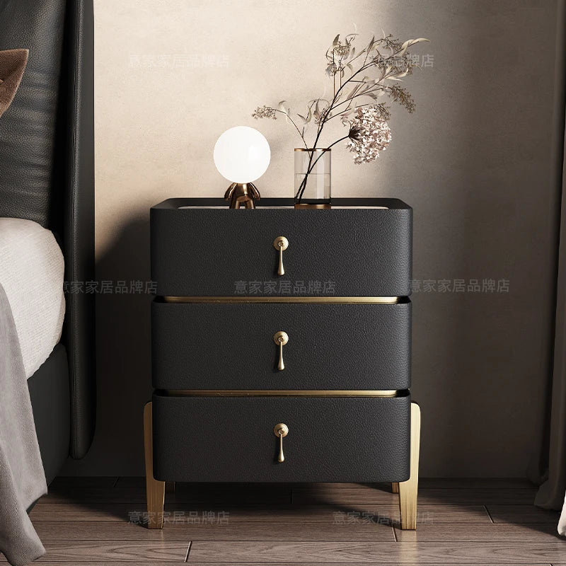 Decor Aesthetic Night Table Design Simple Modern Luxury Nightstand Unique Drawer Mesitas De Noches Dormitorio Bedroom Furniture