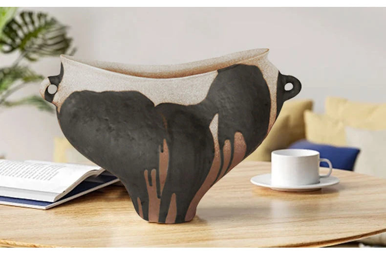 Ceramics Vase Room Decor Vases Flower Vase Table Flowerpots Living Room Decoration Home Decorations Bedroom Interior Accessories