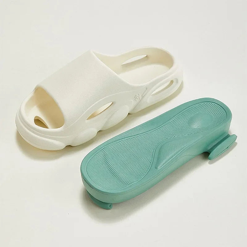 EVA Men's Summer Sandals Fashion Soft Cloud House Platform Slides Unisex Outdoor Non-slip Beach Shoes Men Bathroom Slippers