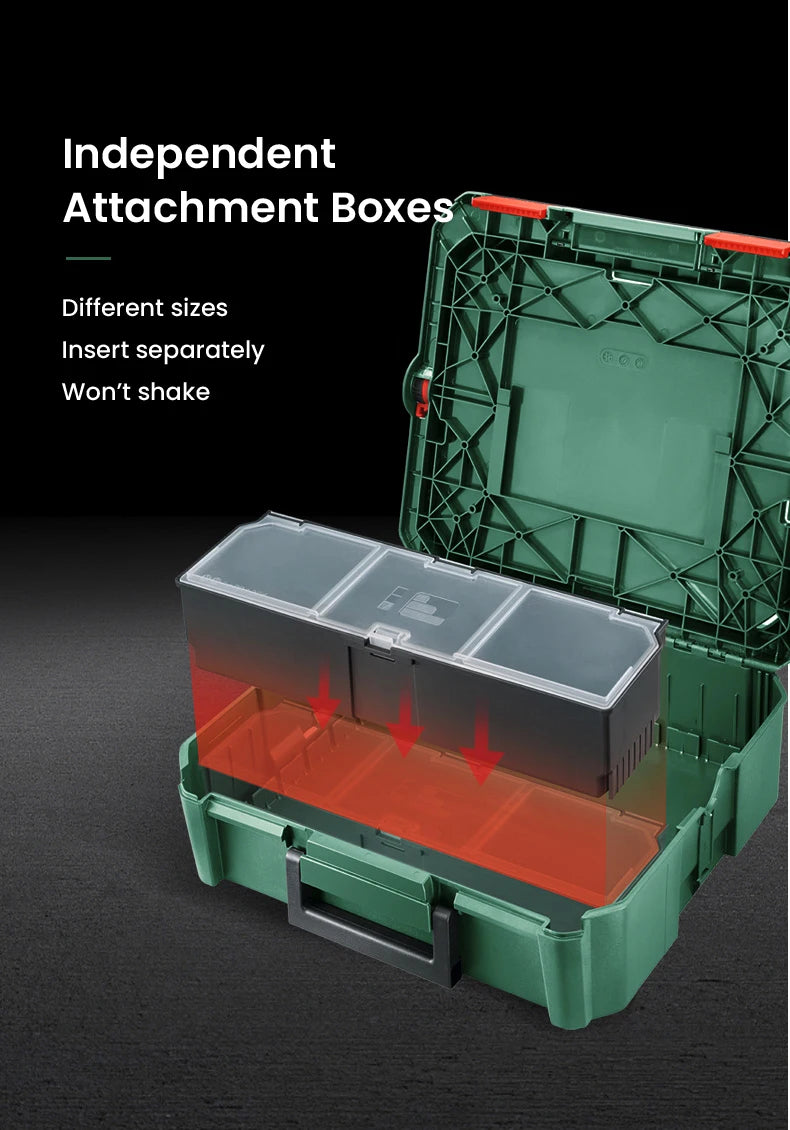Bosch System Box Stackable Toolbox Multifunctional Stackable Tool Case Set S and M Carrying Case System Storage Box