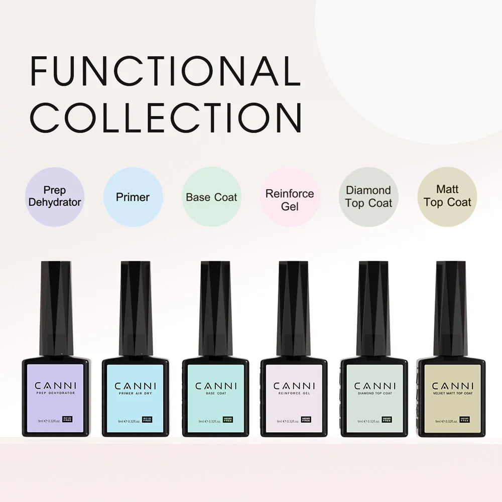 CC8 CANNI Nail Gel Polish HEMA FREE Summer Nails Beautiful Semi Permanent Soak Off UV LED Smoothy Texture Nail Art Manicure 9ml