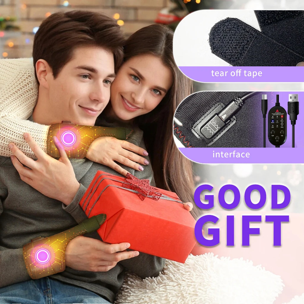 New Electric Finger Massager 3 Gears Heat Vibration Kneading Arthritis Carpal Tunnel Relief USB-Powered Portable Rapid fever