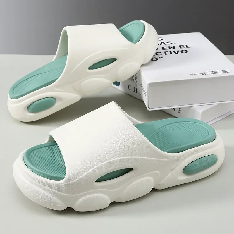 EVA Men's Summer Sandals Fashion Soft Cloud House Platform Slides Unisex Outdoor Non-slip Beach Shoes Men Bathroom Slippers