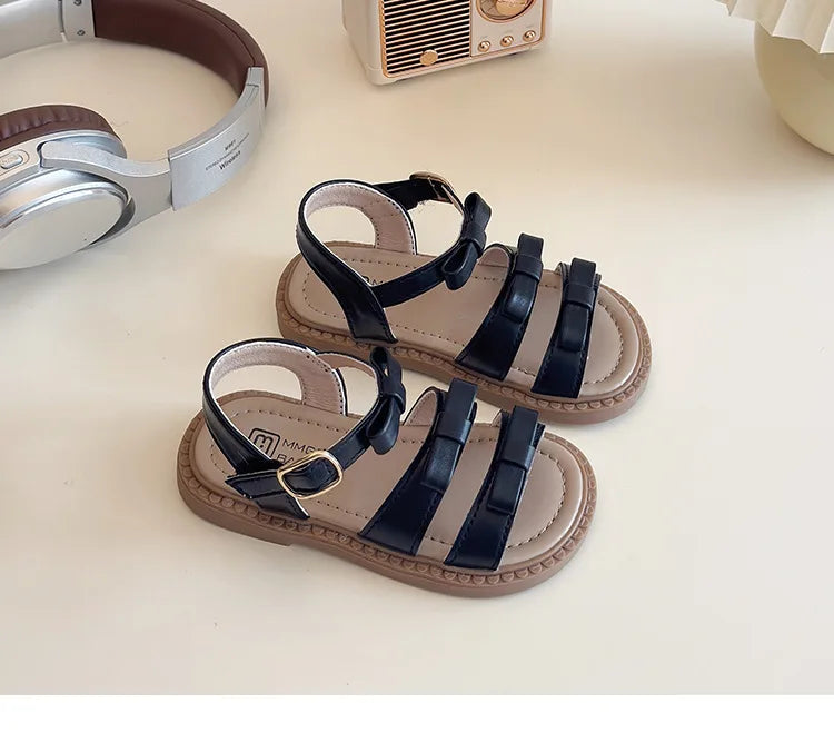 Bow-knot Girls Sandals Fashion Princess Classic Baby Girl Kids Summer Sandals Hot Sale Leisure Children Sweet Shoes Child I03072