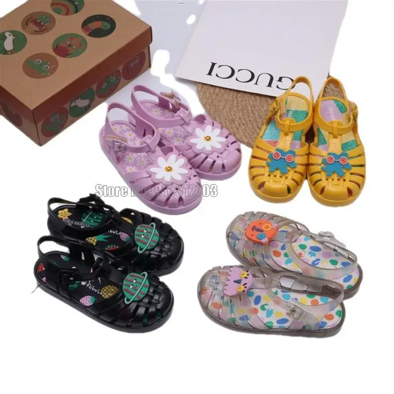Hot Children Jelly Kids Fashion Summer Sandals Girl Boys Soft Running Beach Shoes