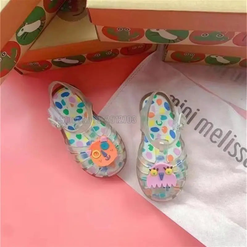Hot Children Jelly Kids Fashion Summer Sandals Girl Boys Soft Running Beach Shoes