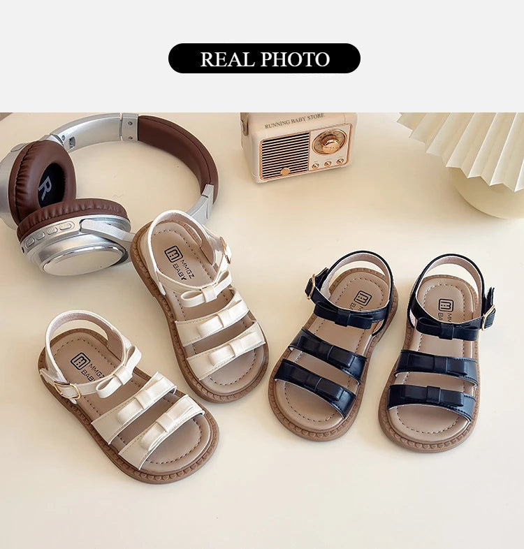 Bow-knot Girls Sandals Fashion Princess Classic Baby Girl Kids Summer Sandals Hot Sale Leisure Children Sweet Shoes Child I03072