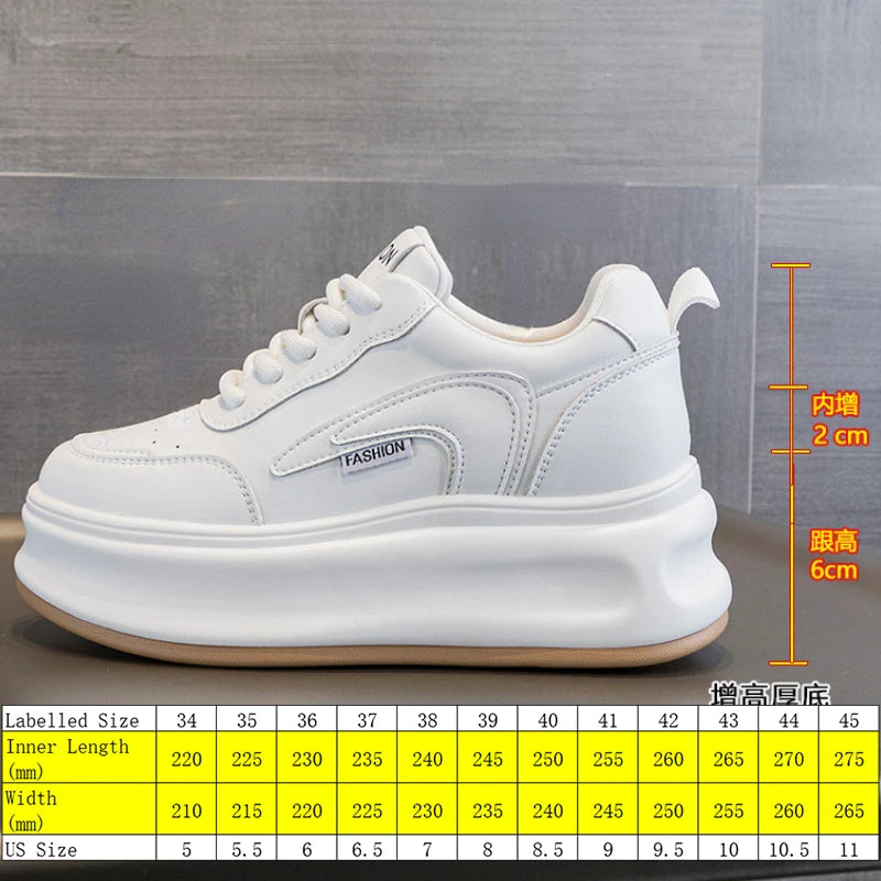 Fujin 8cm New Platform Wedge Sneakers Air Mesh Summer Sandals Shoes Women Shoes Spring Autumn Genuine Leather Vulcanize Footwear