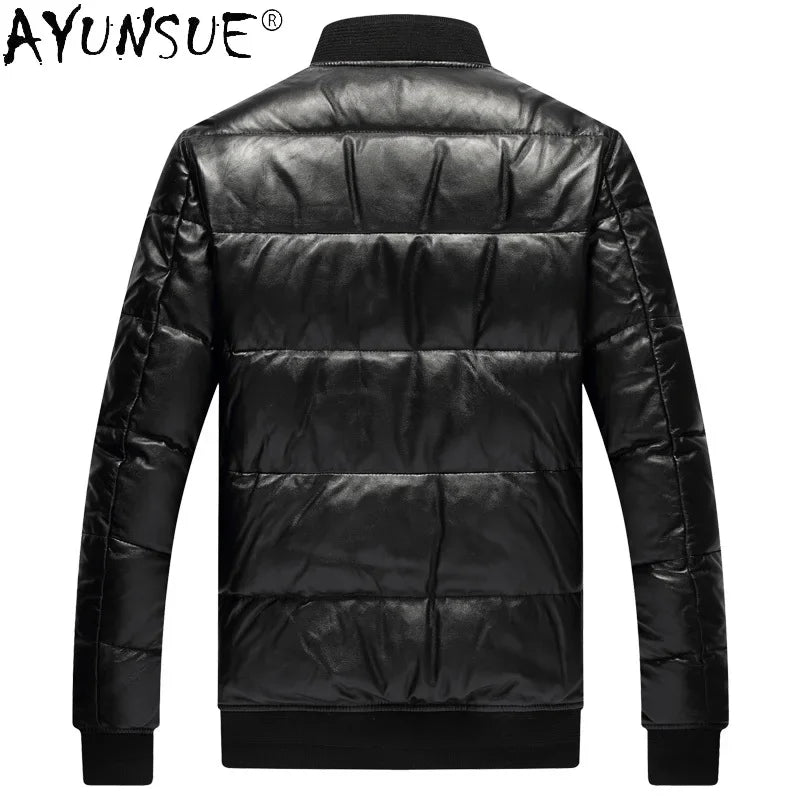 Men Jacket 2025 Men's Clothing Autumn Winter Down Jacket 5XL Real Sheepskin Clothes Thick Coat Male Ropa Hombre LXR384