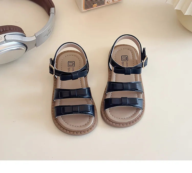 Bow-knot Girls Sandals Fashion Princess Classic Baby Girl Kids Summer Sandals Hot Sale Leisure Children Sweet Shoes Child I03072