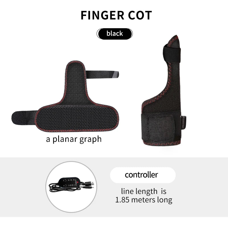 Electric Heating Thumb Support -Vibration Massager Hot Compress Relieves wrist Fatigue Discomfort 3-Level Timer Tenosynovitis