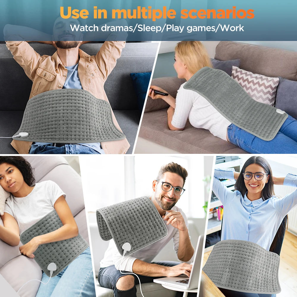 30x60cm Electric Heating Blanket Multifunctional Hot Compress Pad Winter Warm-up Mat USB Charging Thermal Blanket Home Use