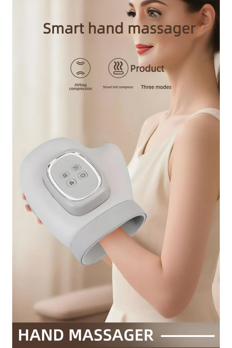 Brand-new portable handheld electric massager, equipped with airbag compression function and featuring a glove-like design