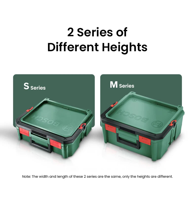 Bosch System Box Stackable Toolbox Multifunctional Stackable Tool Case Set S and M Carrying Case System Storage Box