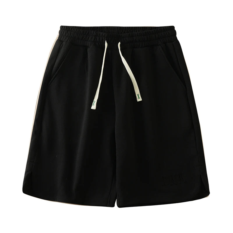 DUKEEN Heavyweight Pique Fabric Shorts for Men 2024 Summer Casual Basketball Five-Point Pants Grey Sports Jorts Men's Clothing