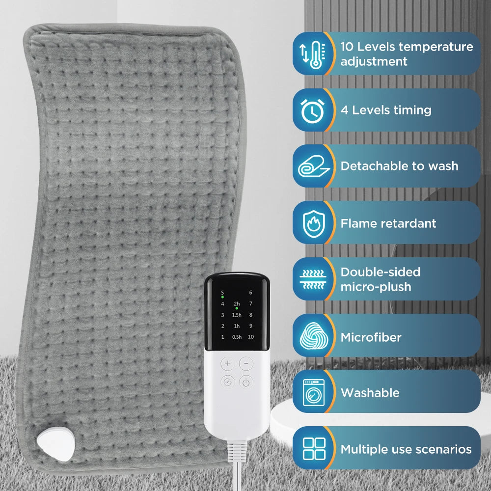30x60cm Electric Heating Blanket Multifunctional Hot Compress Pad Winter Warm-up Mat USB Charging Thermal Blanket Home Use