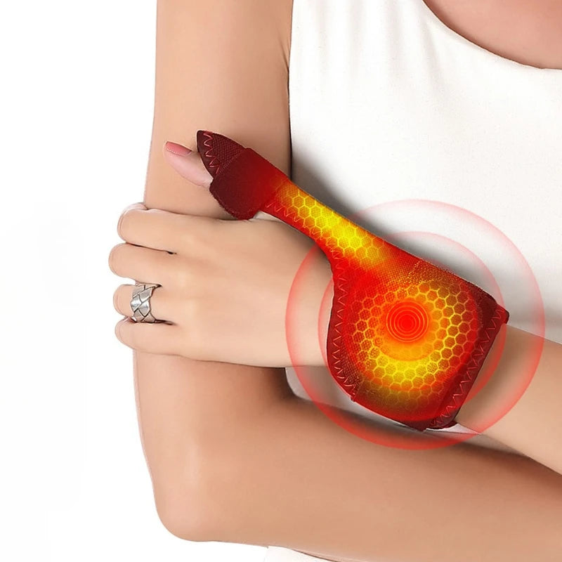 New Electric Finger Massager 3 Gears Heat Vibration Kneading Arthritis Carpal Tunnel Relief USB-Powered Portable Rapid fever