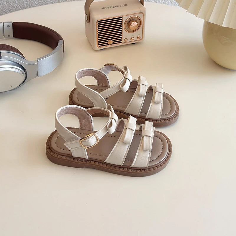Bow-knot Girls Sandals Fashion Princess Classic Baby Girl Kids Summer Sandals Hot Sale Leisure Children Sweet Shoes Child I03072