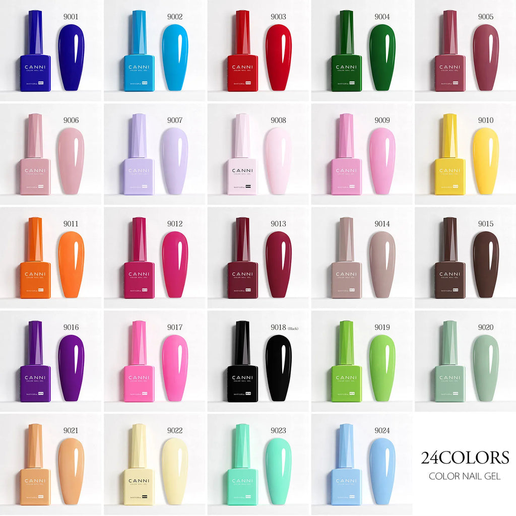 CC8 CANNI Nail Gel Polish HEMA FREE Summer Nails Beautiful Semi Permanent Soak Off UV LED Smoothy Texture Nail Art Manicure 9ml